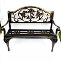 Panca da giardino, colore bronzo