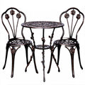 Set tavolo e sedie da giardino, colore grigio