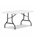 Set tavolo e sedie da giardino pieghevole, colore grigio
