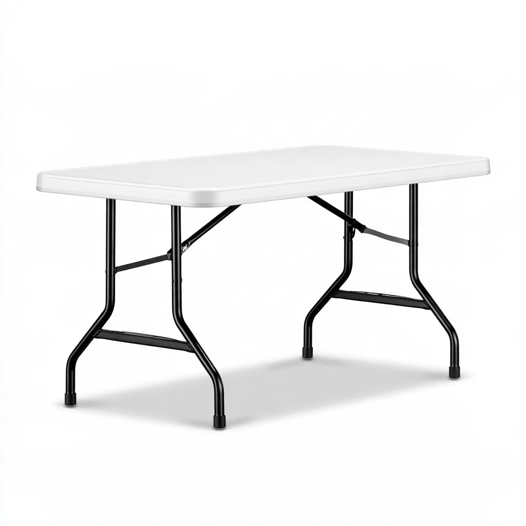 Set tavolo e sedie da giardino pieghevole, colore grigio